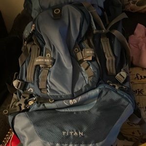 High Sierra Titan 55 hiking bag & Coleman Max hydration backpack